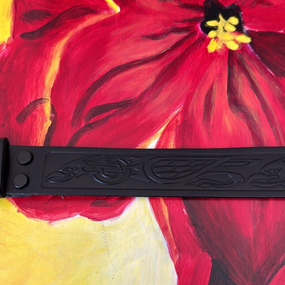 Gorgeous Leather Belt with Oberon Design. S/XS - Picture 4 of 4